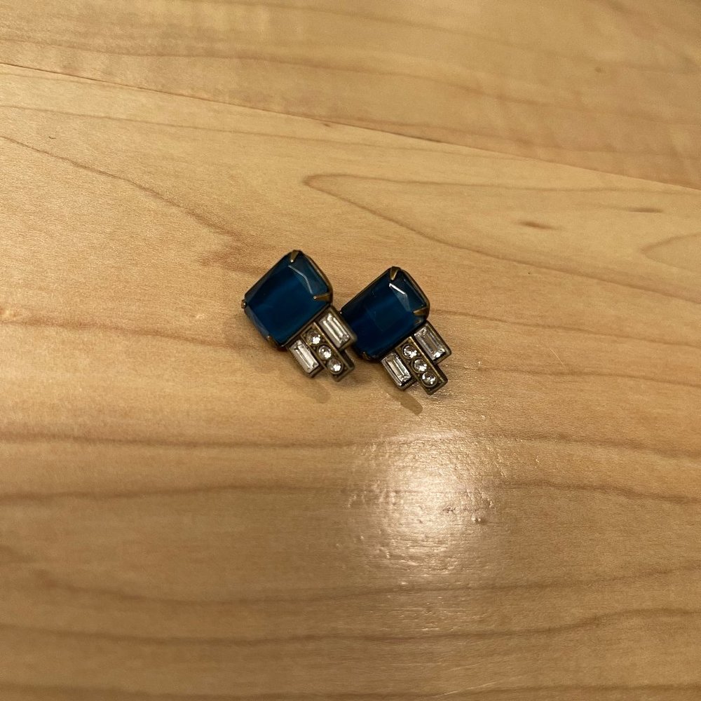 Loren Hope Alex Stud Earrings - Dark Teal